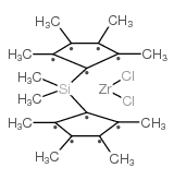 dimethyl-λ3-silane,1,2,3,5-tetramethylcyclopenta-1,3-diene,zirconium(4+),dichloride Structure