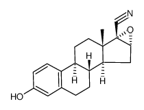 17-cyano-16,17-epoxy-1,3,5(10)estratrien-3-ol结构式