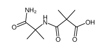 N-(1-carbamoyl-1-methyl-ethyl)-2,2-dimethyl-malonamic acid结构式