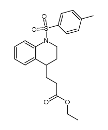 ethyl 3-(1-tosyl-1,2,3,4-tetrahydroquinolin-4-yl)propanoate结构式