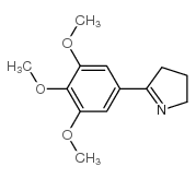 5-(3,4,5-三甲氧基苯基)-3,4-二氢-2h-吡咯结构式