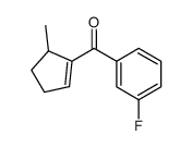 (3-fluorophenyl)(5-methylcyclopent-1-en-1-yl)methanone Structure