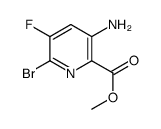 methyl 3-amino-6-bromo-5-fluoropyridine-2-carboxylate Structure
