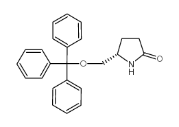 (S)-5-((三苯甲基氧基)甲基)吡咯烷-2-酮结构式