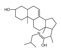 (2S)-2-[(3S,5S,9R,10S,13R,14R,17R)-3-hydroxy-10,13-dimethyl-2,3,4,5,6,9,11,12,14,15,16,17-dodecahydro-1H-cyclopenta[a]phenanthren-17-yl]-N-(2-methylpropyl)propanamide Structure