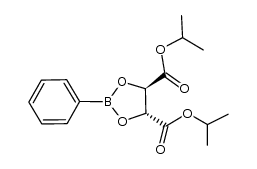 (4R,5R)-diisopropyl-2-phenyl-1,3,2-dioxaborolane-4,5-dicarboxylate结构式