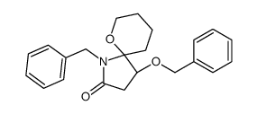 (4S,5R)-1-Benzyl-4-(benzyloxy)-6-oxa-1-azaspiro[4.5]decan-2-one Structure