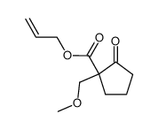 allyl 1-(methoxymethyl)-2-oxocyclopentane-1-carboxylate Structure