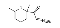 1-(2,6-Dimethyl-3,4-dihydro-2H-pyran-2-yl)-2-diazo-1-ethanone Structure