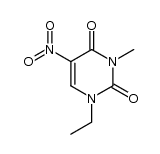 1-ethyl-3-methyl-5-nitrouracil结构式