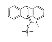11-(Methylthiotrimethylsilylthiomethylene)-9,10-dihydro-9,10-ethanoanthracene结构式