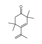 4-isopropenyl-2,2,5,5-tetramethyl-3-cyclohexen-1-one结构式