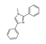 1-methyl-2,4-diphenyl-1H-imidazole结构式