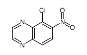 5-chloro-6-nitroquinoxaline Structure