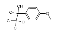 2,2,2-trichloro-1-hydroxy-1-(4-methoxyphenyl)ethanolate结构式