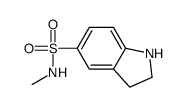 2,3-DIHYDRO-1H-INDOLE-5-SULFONIC ACID METHYLAMIDE Structure