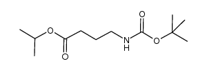 iso-propyl-(4-tert-butoxycarbonyl)aminobutyrate结构式