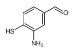 Benzaldehyde, 3-amino-4-mercapto- (9CI) Structure