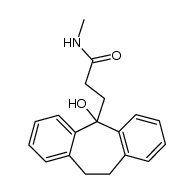 3-(5-hydroxy-10,11-dihydro-5H-dibenzo[a,d][7]annulen-5-yl)-N-methylpropanamide结构式