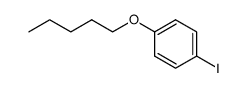 4-iodo-1-n-pentyloxybenzene Structure