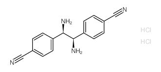 (1R,2R)-(+)-1,2-双(4-氰基苯基)乙二胺二盐酸盐结构式