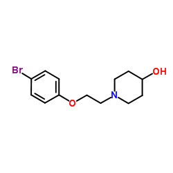 1-[2-(4-Bromophenoxy)ethyl]-4-piperidinol结构式