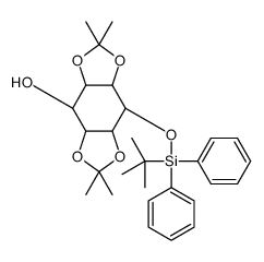 3-O-[(叔丁基二苯基甲硅烷基)-1,2：4,5-双-O-(1-甲基亚乙基)D,L-肌醇结构式