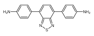 4,7-bis(4-aminophenyl)-2,1,3-benzothiadiazole结构式
