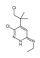 6-chloro-5-(1-chloro-2-methylpropan-2-yl)-N-ethylpyridazin-3-amine结构式