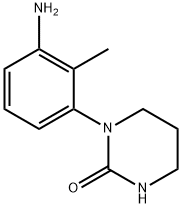 1-(3-氨基-2-甲基苯基)四氢嘧啶-2(1H)-酮结构式