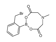 2-溴甲基苯硼酸甲基亚氨基二乙酸酯结构式