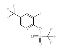 3-碘-5-(三氟甲基)吡啶-2-基三氟甲磺酸盐结构式