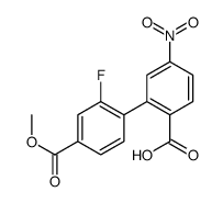 2-(2-fluoro-4-methoxycarbonylphenyl)-4-nitrobenzoic acid Structure