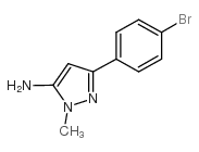 3-(4-溴苯基)-1-甲基-1H-吡唑-5-胺结构式