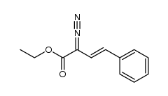 (E)-ethyl 2-diazo-4-phenylbut-3-enoate结构式