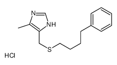 5-methyl-4-(4-phenylbutylsulfanylmethyl)-1H-imidazole,hydrochloride Structure