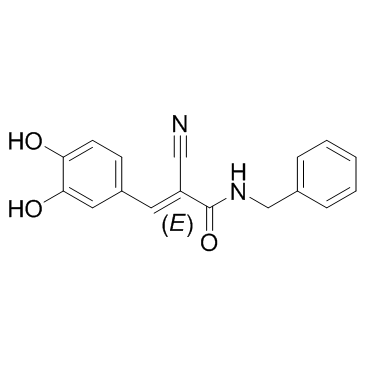 Tyrphostin B42 (AG-490) structure