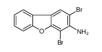2,4-Dibromodibenzo[b,d]furan-3-amine Structure