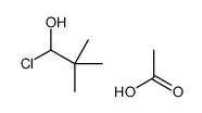 acetic acid,1-chloro-2,2-dimethylpropan-1-ol结构式