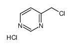 Pyrimidine, 4-(chloromethyl)-, (Hydrochloride) (1:1) Structure