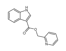 1-methyl-1H-indole-3-carboxylic acid 2-pyridinylmethyl ester Structure