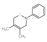 4,5-dimethyl-2-phenyl-3,6-dihydrothiazine结构式