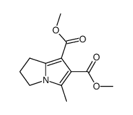 3-Methyl-6,7-dihydropyrrolizin-1,2-dicarbonsaeuredimethylester Structure