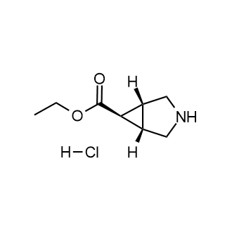 rel-(1R,5S,6r)-3-氮杂双环[3.1.0]己烷-6-羧酸盐盐酸盐结构式