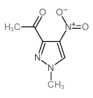 1-(1-甲基-4-硝基-1H-吡唑-3-基)乙酮结构式