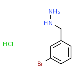 [(3-bromophenyl)methyl]hydrazine hydrochloride Structure
