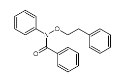 O-phenylethyl-N-benzoyl-N-phenylhydroxylamine结构式