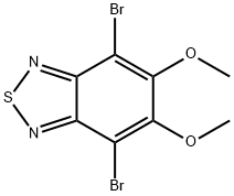 4,7-二溴-5,6-二甲氧基苯并[c][1,2,5]噻二唑结构式