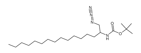 1-azido-2-(tert-butoxycarbonylamino)hexadecane Structure