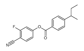 (4-cyano-3-fluorophenyl) 4-butan-2-ylbenzoate Structure